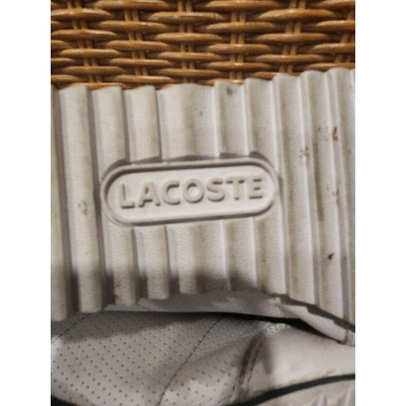 LACOSTE ROMEAU FRX SPM TRAINERS SNEAKERS FOOTWEAR Sports Shoes Men Size 12 WHITE